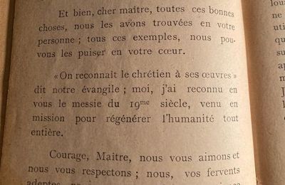 Messie du XIXe siècle, déclaration de M.H.[ollange?] (L'Enseignement, p.84 ,1905)