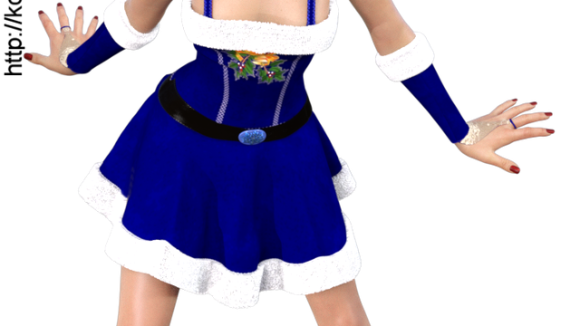 Tube de mère Noël stylisée (render-image)