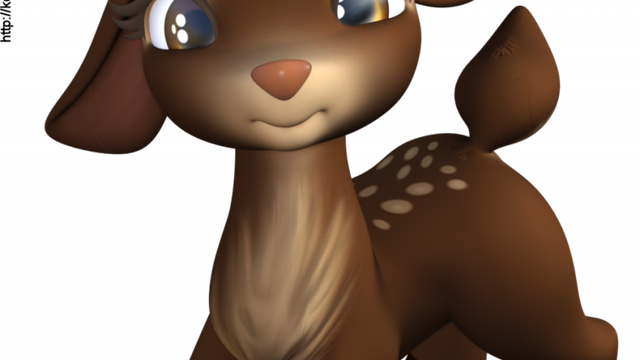 Tube de faon Toon (render-image)