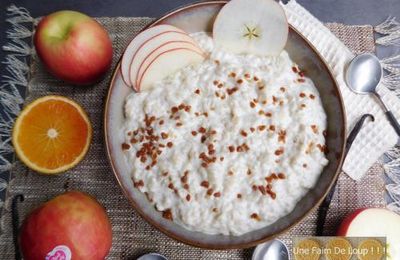 Riz au lait aux pommes caramélisées 