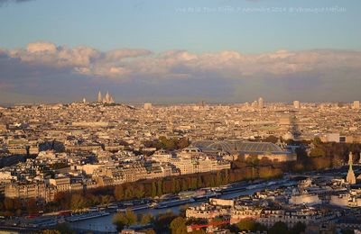Vues de Paris : Coucher de soleil