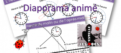 Diaporama animé sur les heures