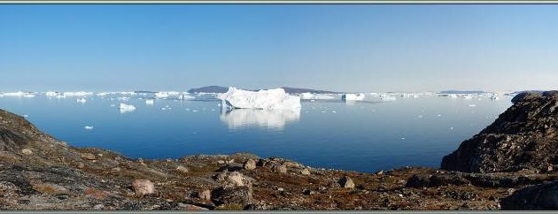 Panoramas côté nord et côté sud vus du point haut de Kullorsuaq - Groenland