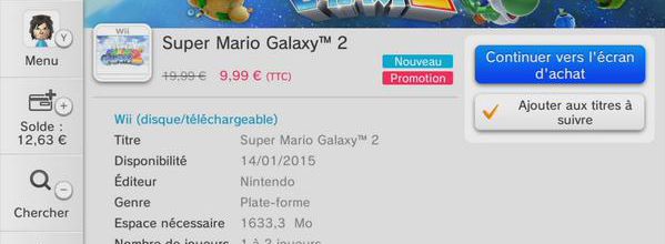 Les jeux Wii s'incruste dans le Nintendo eShop de la Wii U !