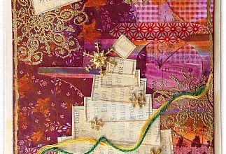 Cartes de Noël en mixed media