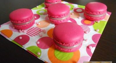 Macarons à la framboise