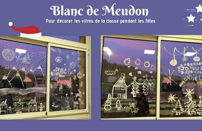Décorer les vitres avec du blanc de Meudon