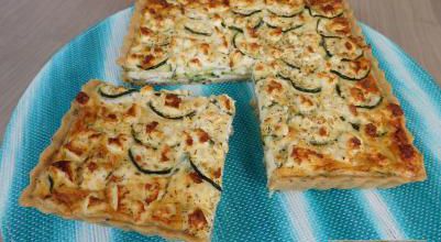 Tarte aux courgettes & feta 