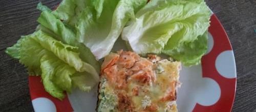 Quiche brocoli-saumon