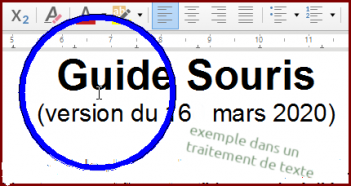 Guide souris : un cercle de couleur autour du curseur de la souris