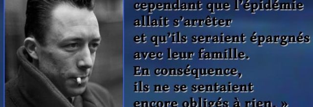 " LA PESTE "  d’Albert Camus