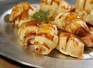 Mini-Croissants apéritif au Saumon frais