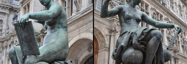  L’Hôtel de Ville : La Science, par Jules Blanchard et l’Art, par Laurent Marqueste