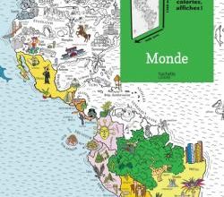 Coloriage XXL cartes de France et du monde