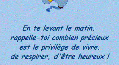 En te levant le matin ...