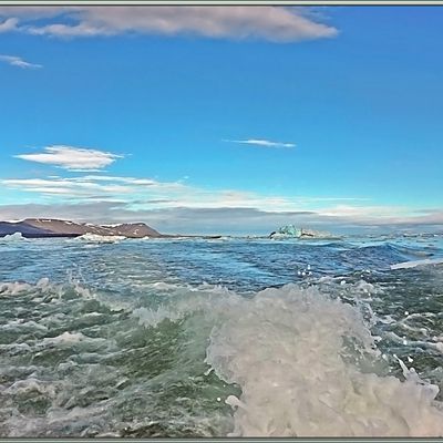 Retour vers le navire en faisant un peu l'école buissonnière - Glacier Negribreen - Spitzberg - Svalbard - Norvège