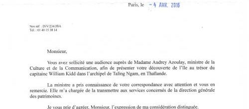 Réponse de Mme la ministre de la Culture et de la Communication, Mme Audrey Azoulay, le 4 avril 2016. (Marie-Amélie KELLER)