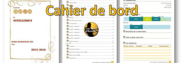 Le cahier de brigade modifiable