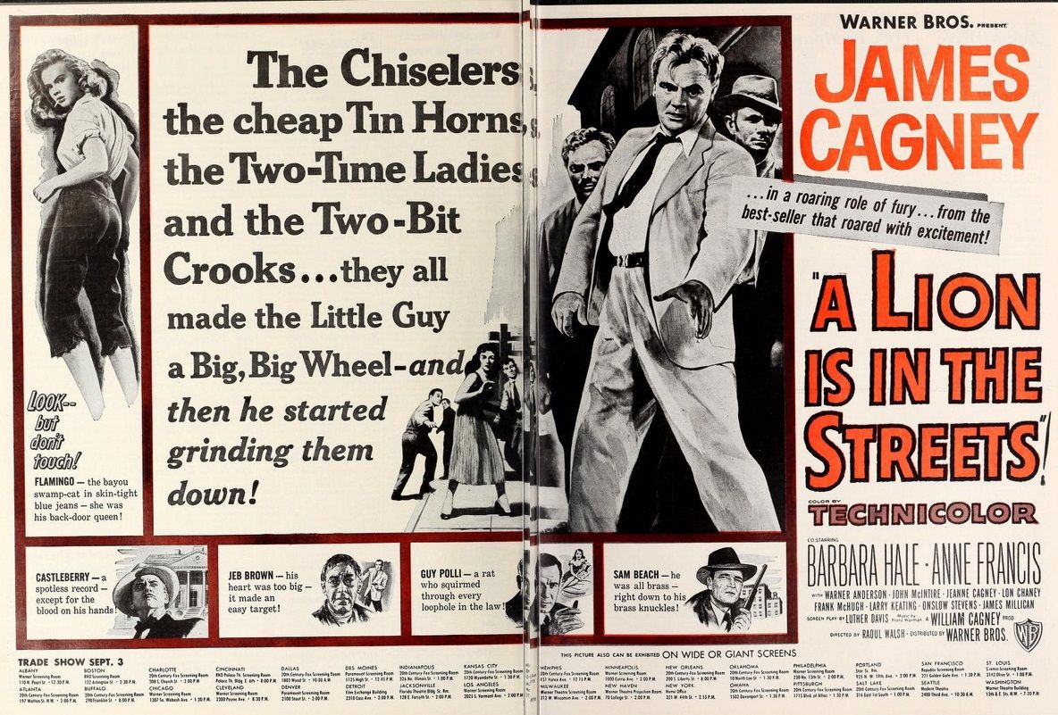 A LION IS IN THE STREET BOX OFFICE USA 1953