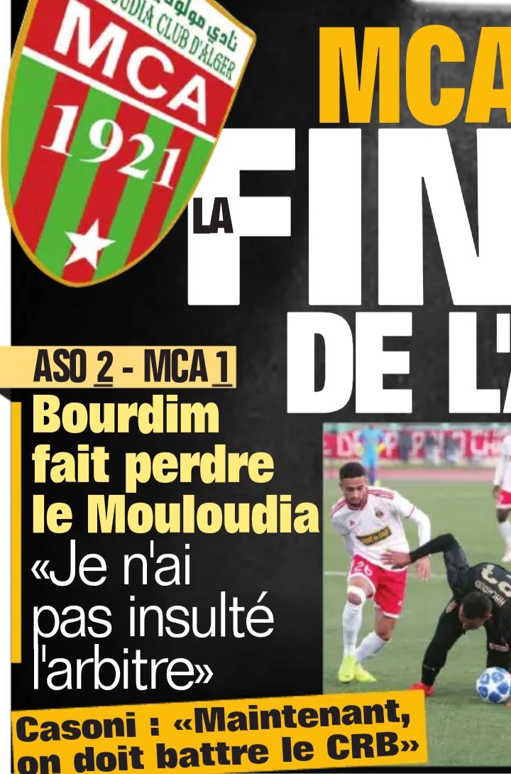Samedi 23.11.2019 à Chlef Stade 