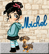 blinkie, signature garcon initiale M