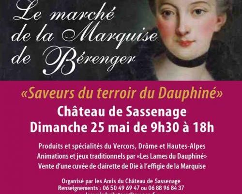 Le marché de la Marquise de Bérenger à Sassenage le 25 mai 2014