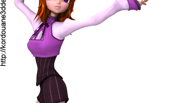 Tube de fille Toon "Star" (image-render)