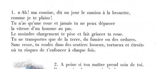Le camion et la brouette