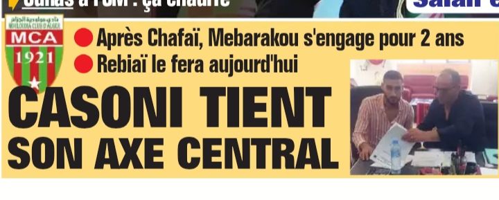 Mebarakou revient au MCA 