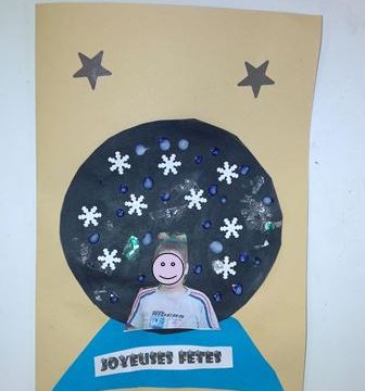 *Bricolage: carte de voeux globe
