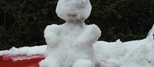 ... on a eu de la neige, une tite sculpture comme preuve...