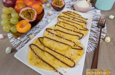 Carpaccio d’ananas " facile et rapide "
