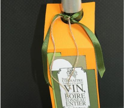 Une jolie étiquette pour bouteille de vin