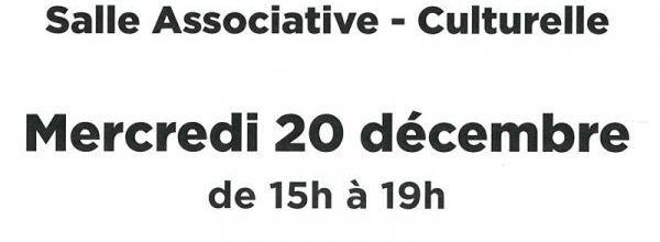 Don du sang mercredi 20 décembre à Bellême