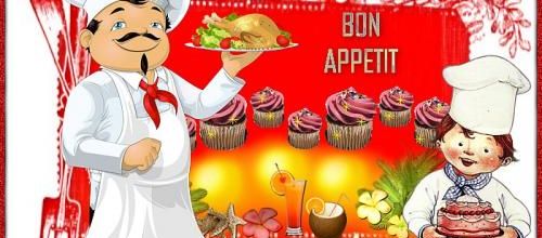  Bon appétit .