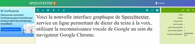Speechtexter adopte une nouvelle interface graphique, plus conviviale
