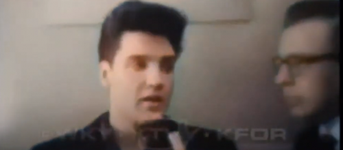 Elvis Presley interview April 19th 1960 colourised..