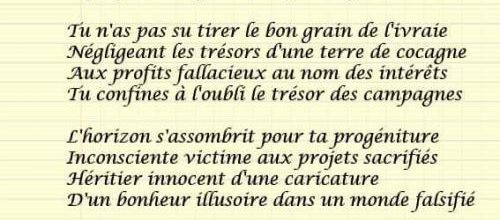 Régis de Soulaines - La complainte de la terre. 