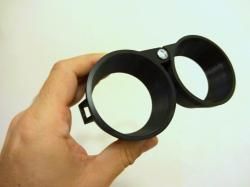 3D-printed frame for a pair of x2 teleconverters