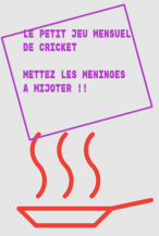 Petit jeu mensuel de Cricket - Juin
