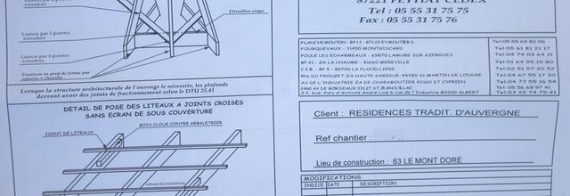 Plan montage de la charpente aménageable