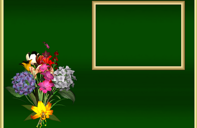 tube cadre fleur