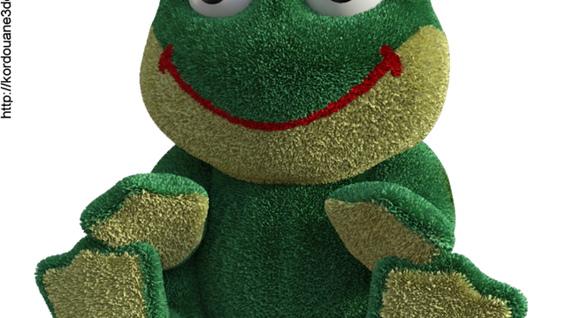Tube de grenouille en peluche (render-image)