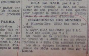 1933-1934 MCA champion d'Alger minimes