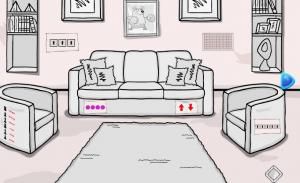 Simple white and black room escape soluce