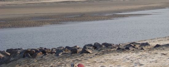 La plage du Veillon...par un froid vivifiant!