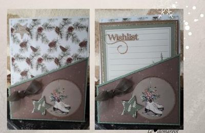 Scrap / Pochette et carte de Noël 
