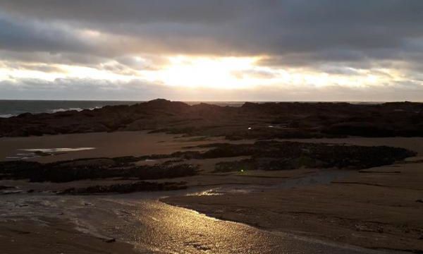 Coucher de soleil avant la tempete Gabriel