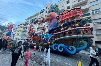 Avant carnaval de Nice 2025 / roi des océans
