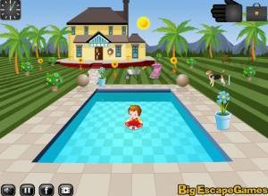 Swimming pool house escape 1 soluce